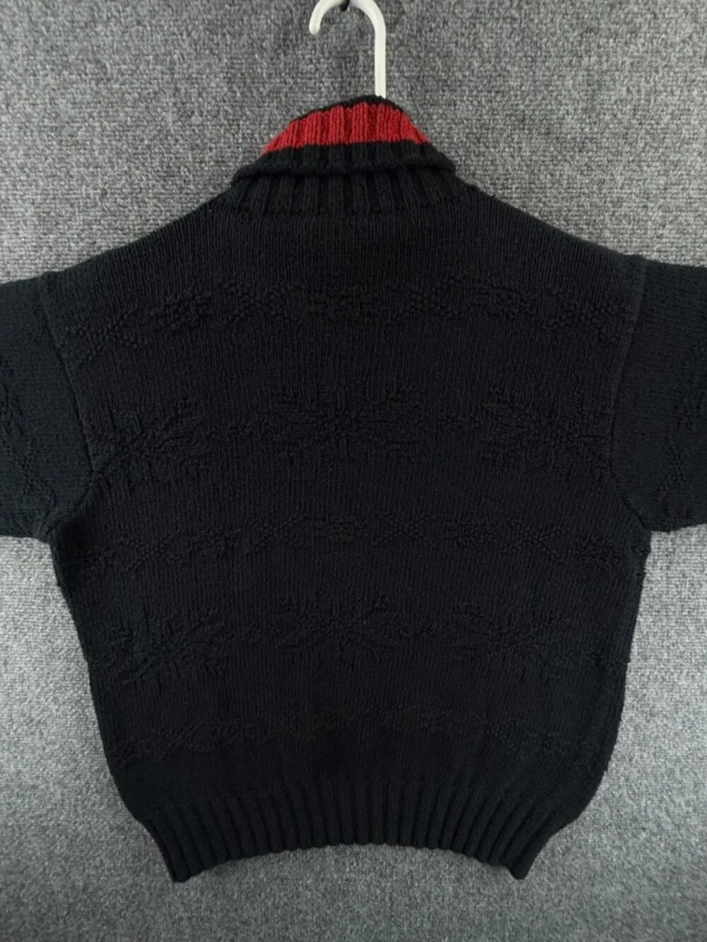 Polo Ralph Lauren Hand Knit Flag Sweater Pullover Turtleneck Mock Neck Medium